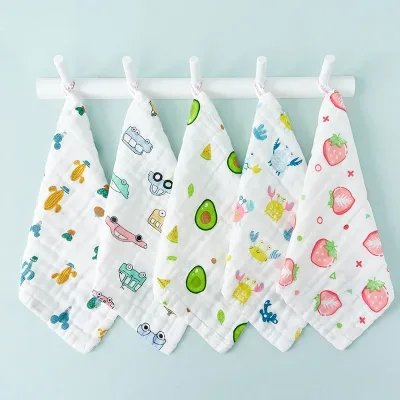 Carré de mousseline de coton pour bébé, 6 couches – image 3
