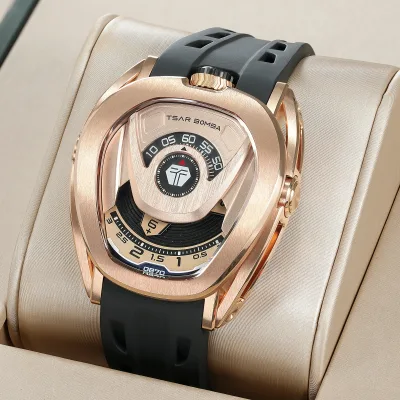 Montre automatique homme en acier inoxydable, étanche
