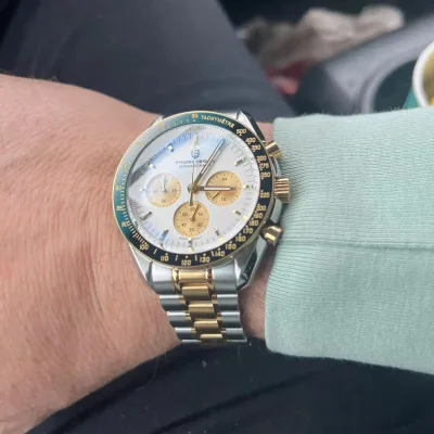 Montre chronographe à quartz homme, acier inoxydable – image 2