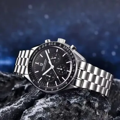Montre chronographe homme en acier inoxydable – image 3
