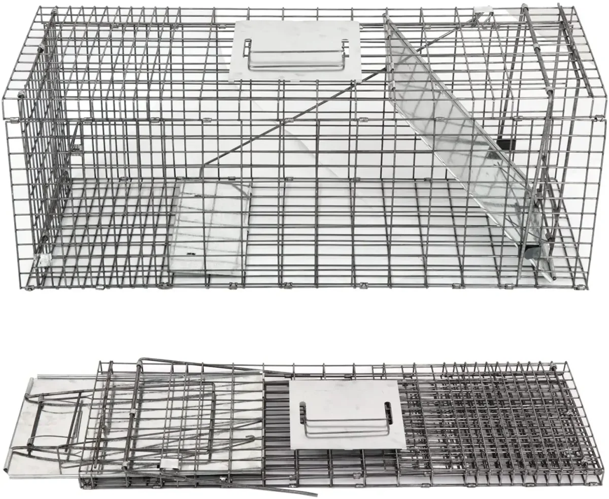 Piège à rongeurs pliable en métal galvanisé