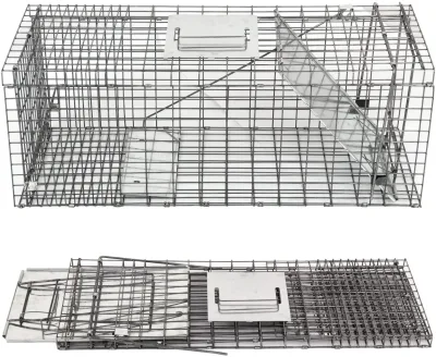 Piège à rongeurs pliable en métal galvanisé