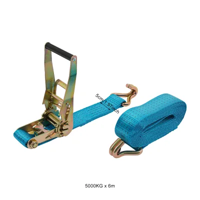 Sangles d'arrimage à cliquet bleues, lot de 10 pièces – image 3