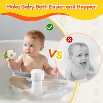 Siège de bain bébé amovible antidérapant, 2 jouets – image 3